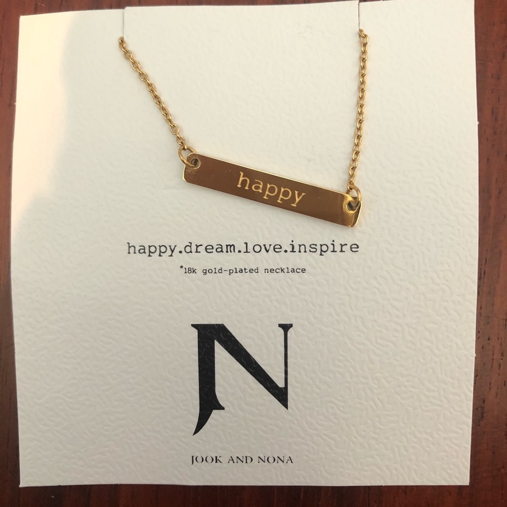 Jook And Nona Happy Necklace